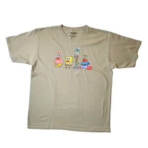 SpongeBob Nickelodeon T-Shirt Short Sleeve All Friend Size L
